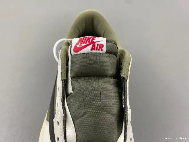 Cheap MEDIUM 1 TRAVIS JORDAN OLIVE LOW DM7866-200 X AIR SCOTT OG 0505